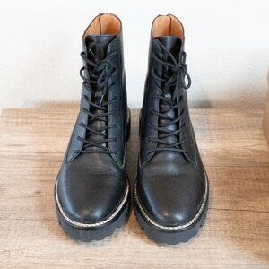 Madewell Citywalk Lugsole Lace-up Boot in Leather